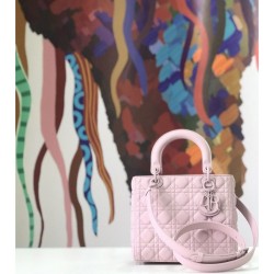Borsa Christian Dior Lady Dior Ultra-Matte Pink