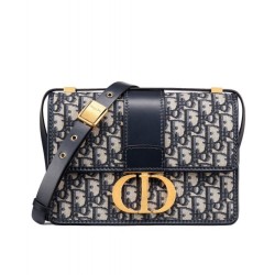 Christian Dior 30 Montaigne Flap Borsa Blu scuro
