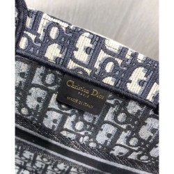Borsa tote piccola Christian Dior blu scuro