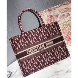 Borsa tote piccola Christian Dior rossa