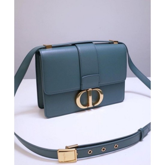 Replica Christian Dior 30 Montaigne Flap Borsa Blu