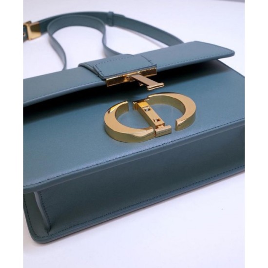 Replica Christian Dior 30 Montaigne Flap Borsa Blu
