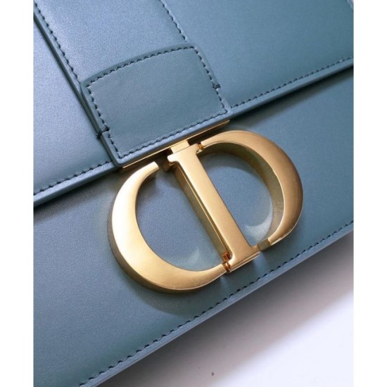 Replica Christian Dior 30 Montaigne Flap Borsa Blu