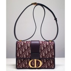 Christian Dior 30 Montaigne Flap Borsa Rosso