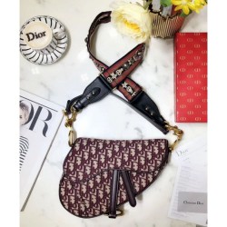 Borsa da Saddle Christian Dior M0446 rossa