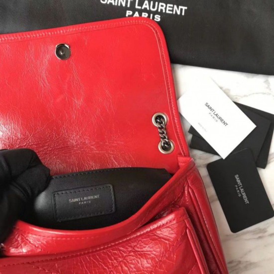 Replica YSL Saint Laurent Medium Niki Chain Borse Rossa Replica YSL Saint Laurent Medium Niki Chain Borse Rossa