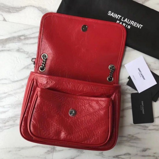 Replica YSL Saint Laurent Medium Niki Chain Borse Rossa Replica YSL Saint Laurent Medium Niki Chain Borse Rossa