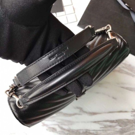 Replica YSL Saint Laurent Media Monogram Kate Chain Borse a tracolla Nero Replica YSL Saint Laurent Media Monogram Kate Chain Borse a tracolla Nero