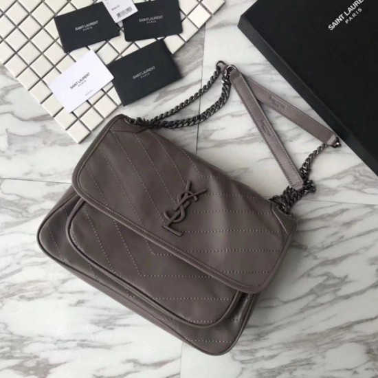 Replica YSL Saint Laurent Medium Niki Chain Borse Grigia Replica YSL Saint Laurent Medium Niki Chain Borse Grigia