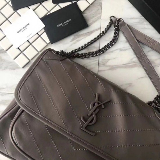 Replica YSL Saint Laurent Medium Niki Chain Borse Grigia Replica YSL Saint Laurent Medium Niki Chain Borse Grigia