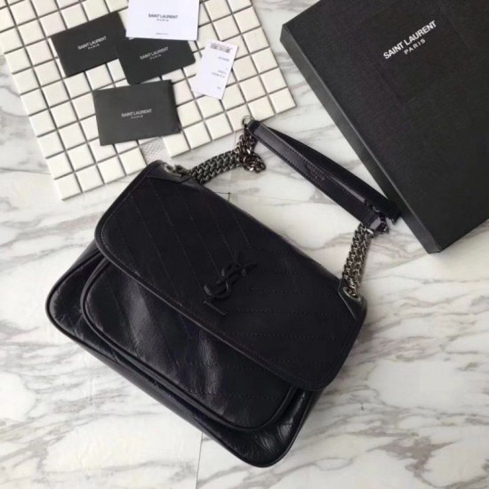 Replica YSL Saint Laurent Medium Niki Chain Borse Nero Replica YSL Saint Laurent Medium Niki Chain Borse Nero