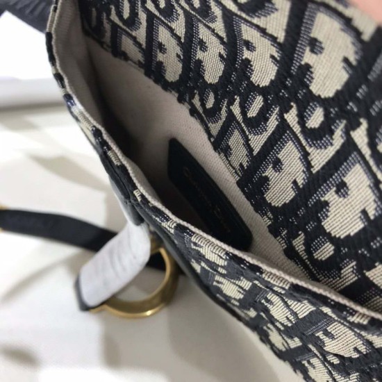 Replica Cintura Christian Dior Saddle Camouflage Pouch Nero