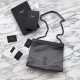 Replica Shopping bag YSL Saint Lauren Niki Medium in pelle vintage increspata nera