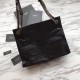Replica Shopping bag YSL Saint Lauren Niki Medium in pelle vintage increspata nera