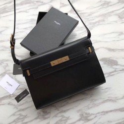 Borsa a tracolla Baguette YSL Saint Laurent Manhattan nera