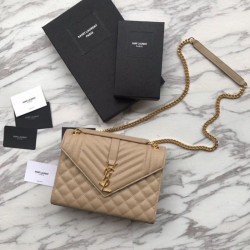 Busta bustina YSL Saint Laurent Albicocca goffrata grana