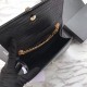 Replica Portafoglio catena YSL Saint Laurent Mini Kate in pelle stampata coccodrillo hardware in oro nero Replica Portafoglio catena YSL Saint Laurent Mini Kate in pelle stampata coccodrillo hardware in oro nero