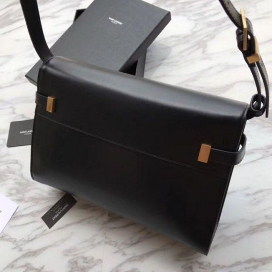 Replica Borsa a tracolla Baguette YSL Saint Laurent Manhattan nera Replica Borsa a tracolla Baguette YSL Saint Laurent Manhattan nera