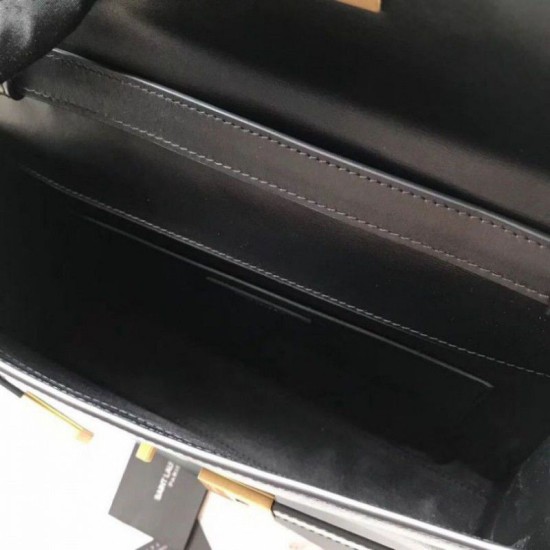 Replica Borsa a tracolla Baguette YSL Saint Laurent Manhattan nera Replica Borsa a tracolla Baguette YSL Saint Laurent Manhattan nera