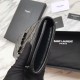 Replica Portafoglio grande YSL Saint Laurent Niki in pelle nera increspata vintage Replica Portafoglio grande YSL Saint Laurent Niki in pelle nera increspata vintage