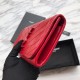 Replica Portafoglio grande YSL Saint Laurent Niki in pelle increspata vintage rosso Replica Portafoglio grande YSL Saint Laurent Niki in pelle increspata vintage rosso