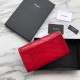 Replica Portafoglio grande YSL Saint Laurent Niki in pelle increspata vintage rosso Replica Portafoglio grande YSL Saint Laurent Niki in pelle increspata vintage rosso
