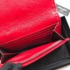 Replica Portafoglio grande YSL Saint Laurent Niki in pelle increspata vintage rosso Replica Portafoglio grande YSL Saint Laurent Niki in pelle increspata vintage rosso