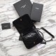 Replica Portafoglio a catena YSL Saint Laurent Niki in pelle nera increspata vintage Replica Portafoglio a catena YSL Saint Laurent Niki in pelle nera increspata vintage