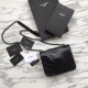 Replica Portafoglio a catena YSL Saint Laurent Niki in pelle nera increspata vintage Replica Portafoglio a catena YSL Saint Laurent Niki in pelle nera increspata vintage