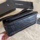 Replica Borsa a catena media Niki YSL Saint Laurent in coccodrillo nera Replica Borsa a catena media Niki YSL Saint Laurent in coccodrillo nera