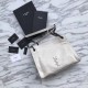 Replica Shopping bag YSL Saint Lauren Niki Medium in pelle vintage increspata beige