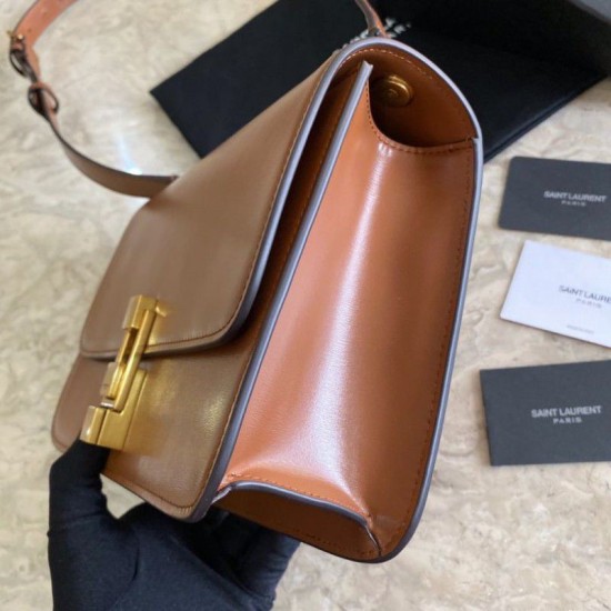 Replica Borsa Monogram Satchel Yatch Saint Laurent Carre Marrone Replica Borsa Monogram Satchel Yatch Saint Laurent Carre Marrone