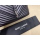 Replica Saint Laurent grandi borse Monogram universitari in nero di capra Replica Saint Laurent grandi borse Monogram universitari in nero di capra