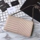 Replica YSL Saint Laurent Granulato Matelasse Chain Portafoglio Beige Replica YSL Saint Laurent Granulato Matelasse Chain Portafoglio Beige