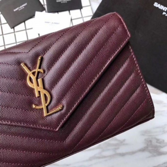 Replica YSL Saint Laurent Granulato Matelasse Chain Portafoglio Chiaretto Replica YSL Saint Laurent Granulato Matelasse Chain Portafoglio Chiaretto