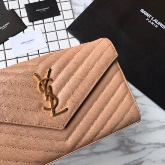 Replica YSL Saint Laurent Granulato Matelasse Chain Portafoglio Giallo Replica YSL Saint Laurent Granulato Matelasse Chain Portafoglio Giallo