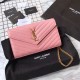 Replica YSL Saint Laurent Granulato Matelasse Chain Portafoglio Rosa Replica YSL Saint Laurent Granulato Matelasse Chain Portafoglio Rosa