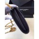 Replica Saint Laurent Catena Portafoglio in pelle Black Grain Replica Saint Laurent Catena Portafoglio in pelle Black Grain