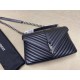 Replica Saint Laurent grandi borse Monogram universitari in nero di capra Replica Saint Laurent grandi borse Monogram universitari in nero di capra