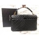 Replica Saint Laurent grandi borse Monogram universitari in nero di capra Replica Saint Laurent grandi borse Monogram universitari in nero di capra