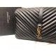 Replica Saint Laurent grandi borse Monogram universitari in nero di capra Replica Saint Laurent grandi borse Monogram universitari in nero di capra