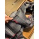Replica Scialle Burberry Aquatic Cashmere Small Check 75 x 220 Grigio