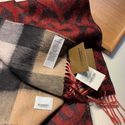 Scialle in lana cashmere double face Burberry 30 x 180