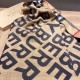 Replica Burberry Scialle in lana cashmere con motivo tartan a doppia faccia con logo 30 x 180 marrone
