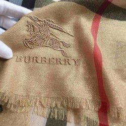 Scialle in cashmere lurex bling Burberry 90 x 200