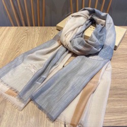 Sciarpa Burberry classica in cashmere con motivo tartan e ricamo cavallo 100 x 200