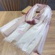 Replica Sciarpa Burberry classica in cashmere con motivo tartan e ricamo cavallo 100 x 200
