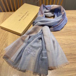 Sciarpa Burberry classica in cashmere con motivo tartan e ricamo cavallo 100 x 200