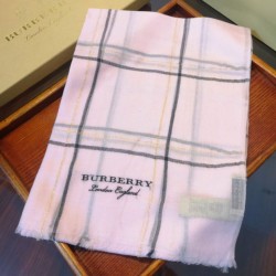 Sciarpa Burberry in filato lurex color block in cashmere con motivo tartan 90 x 200
