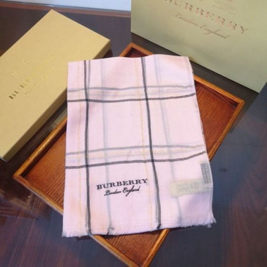 Replica Sciarpa Burberry in filato lurex color block in cashmere con motivo tartan 90 x 200